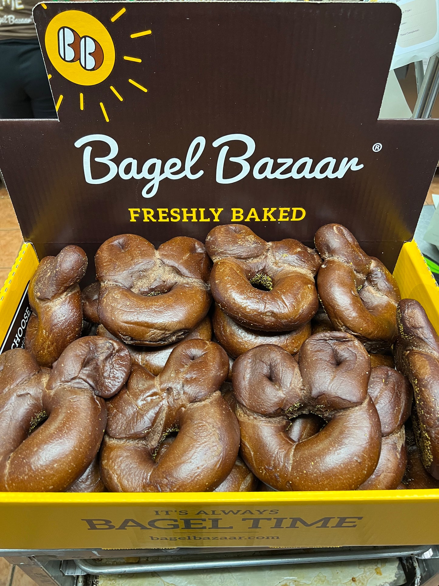Chocolate Bunny Bagel Box (12 Bagels)