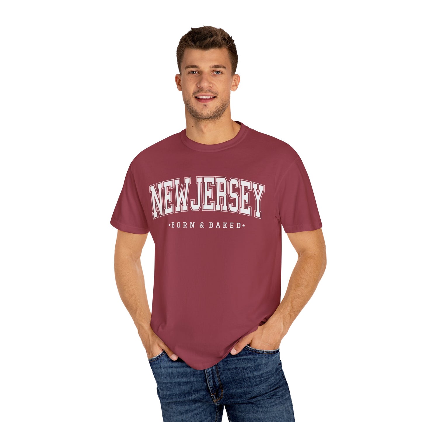 New Jersey Classic Collegiate Unisex Garment-Dyed T-shirt