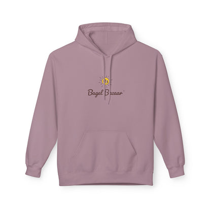 Bagel Bazaar Fleece Hoodie - Cozy Apparel, Perfect for Food Lovers, Birthdays, Casual Outings, Holiday Gifts, Comfortable Layering