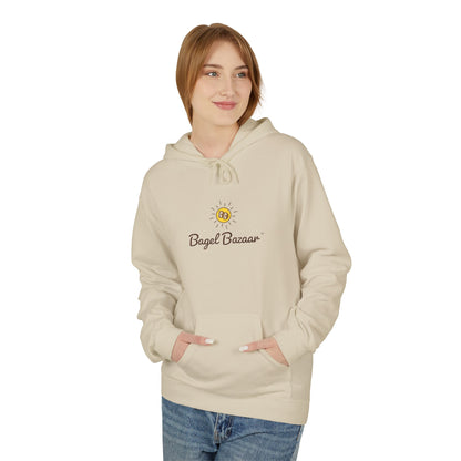 Bagel Bazaar Fleece Hoodie - Cozy Apparel, Perfect for Food Lovers, Birthdays, Casual Outings, Holiday Gifts, Comfortable Layering