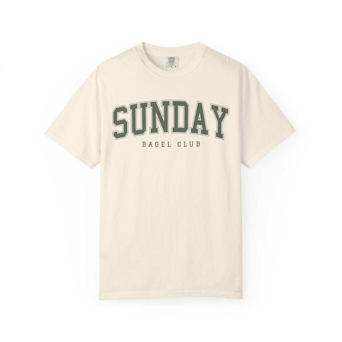Sunday Bagel Club Collegiate Unisex Garment-Dyed T-shirt