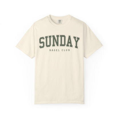 Sunday Bagel Club Collegiate Unisex Garment-Dyed T-shirt