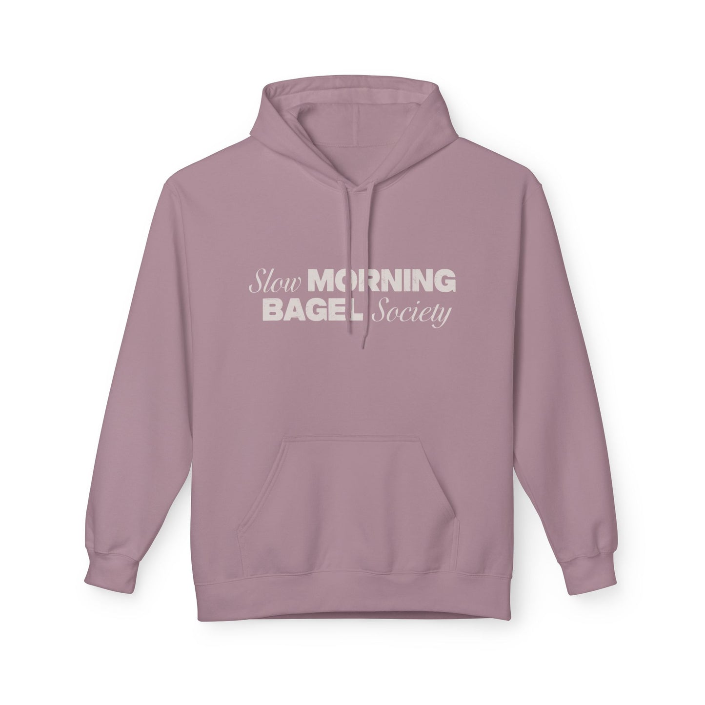 Cozy Morning Bagel Hoodie, Softstyle Unisex Fleece Sweatshirt, Perfect for Brunch Lovers, Gift for Foodies, Casual Wear for Relaxing