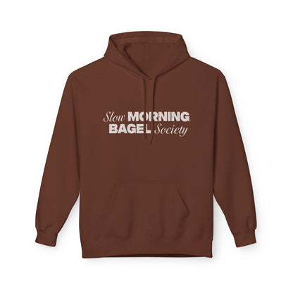Cozy Morning Bagel Hoodie, Softstyle Unisex Fleece Sweatshirt, Perfect for Brunch Lovers, Gift for Foodies, Casual Wear for Relaxing