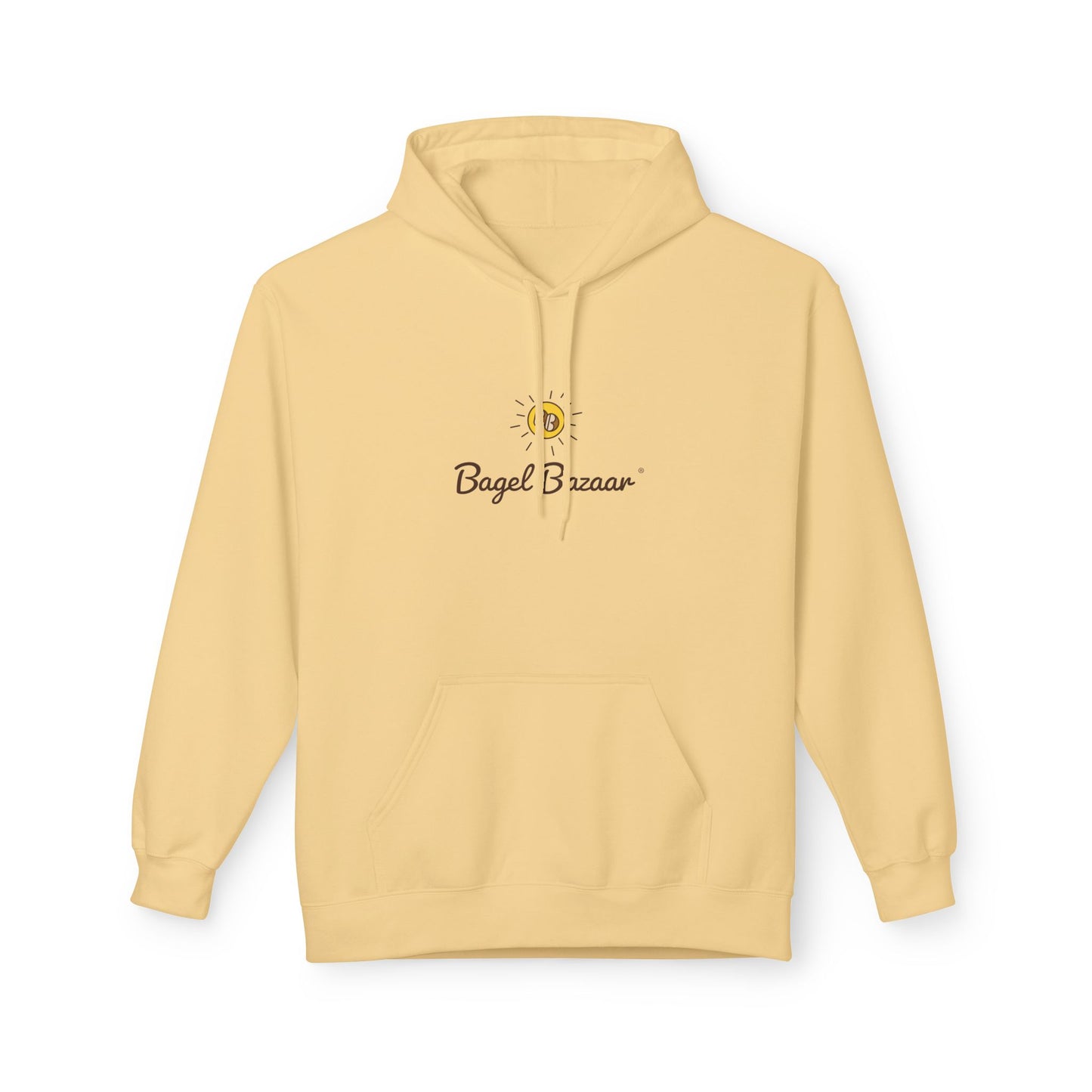 Bagel Bazaar Fleece Hoodie - Cozy Apparel, Perfect for Food Lovers, Birthdays, Casual Outings, Holiday Gifts, Comfortable Layering