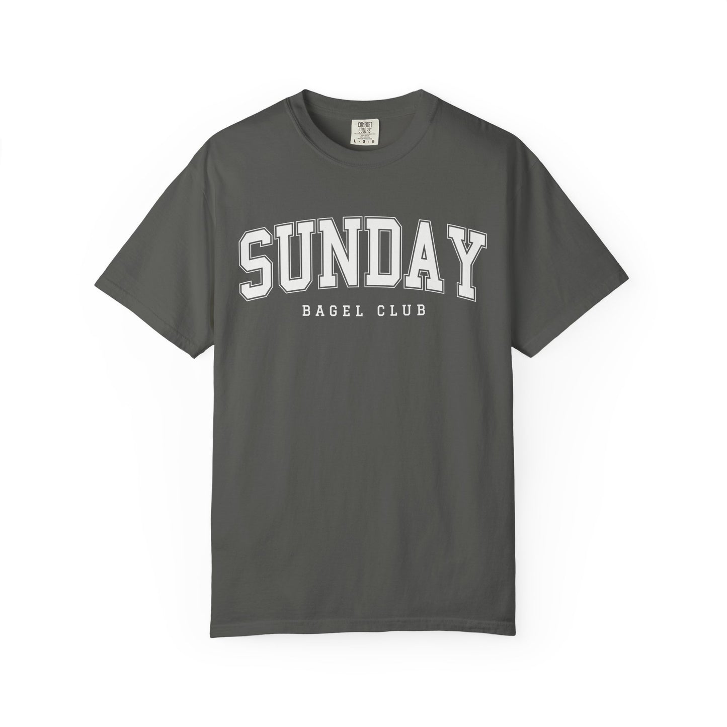 Sunday Bagel Club Collegiate Unisex Garment-Dyed T-shirt