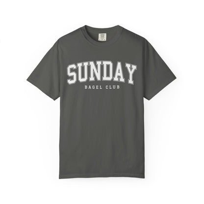 Sunday Bagel Club Collegiate Unisex Garment-Dyed T-shirt