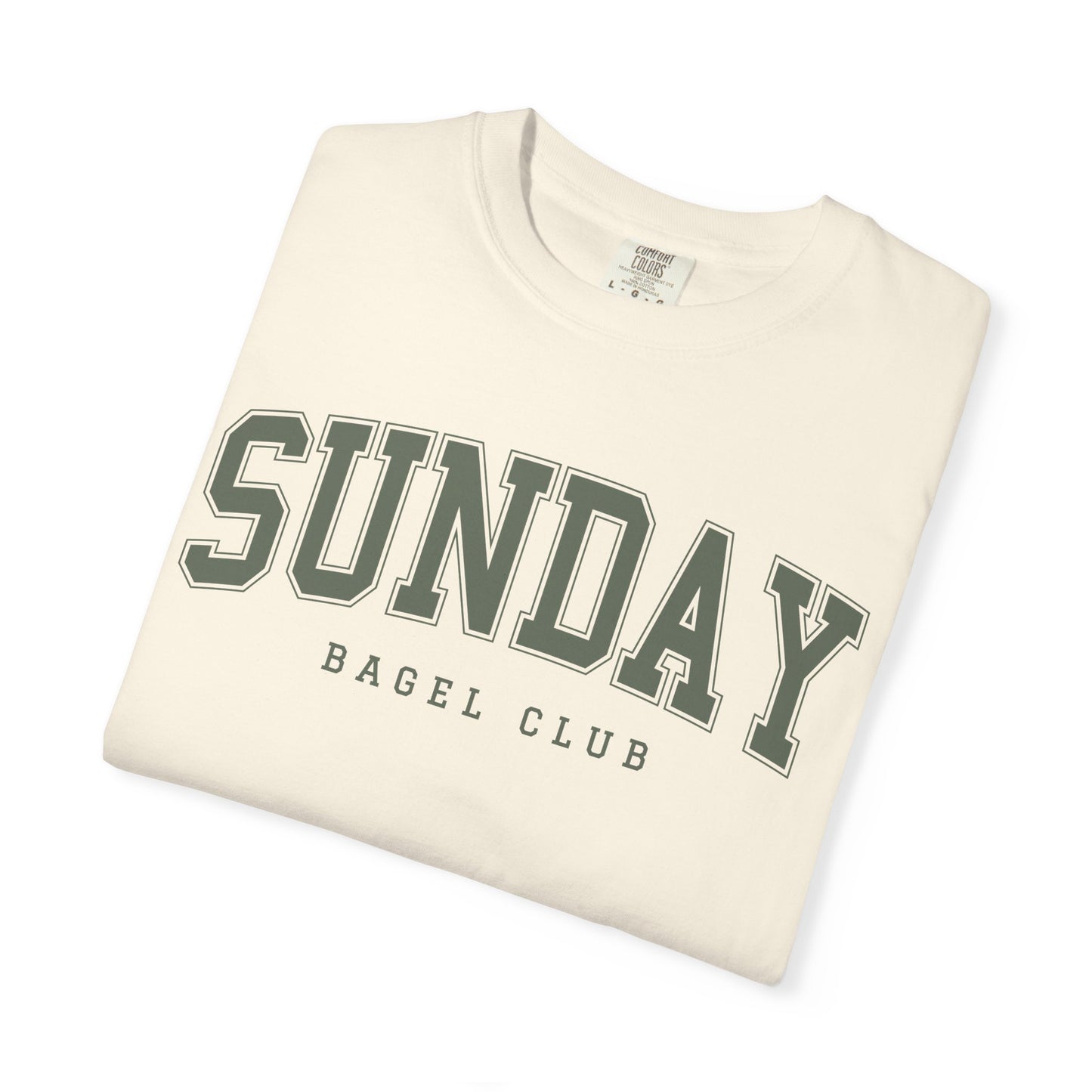 Sunday Bagel Club Collegiate Unisex Garment-Dyed T-shirt