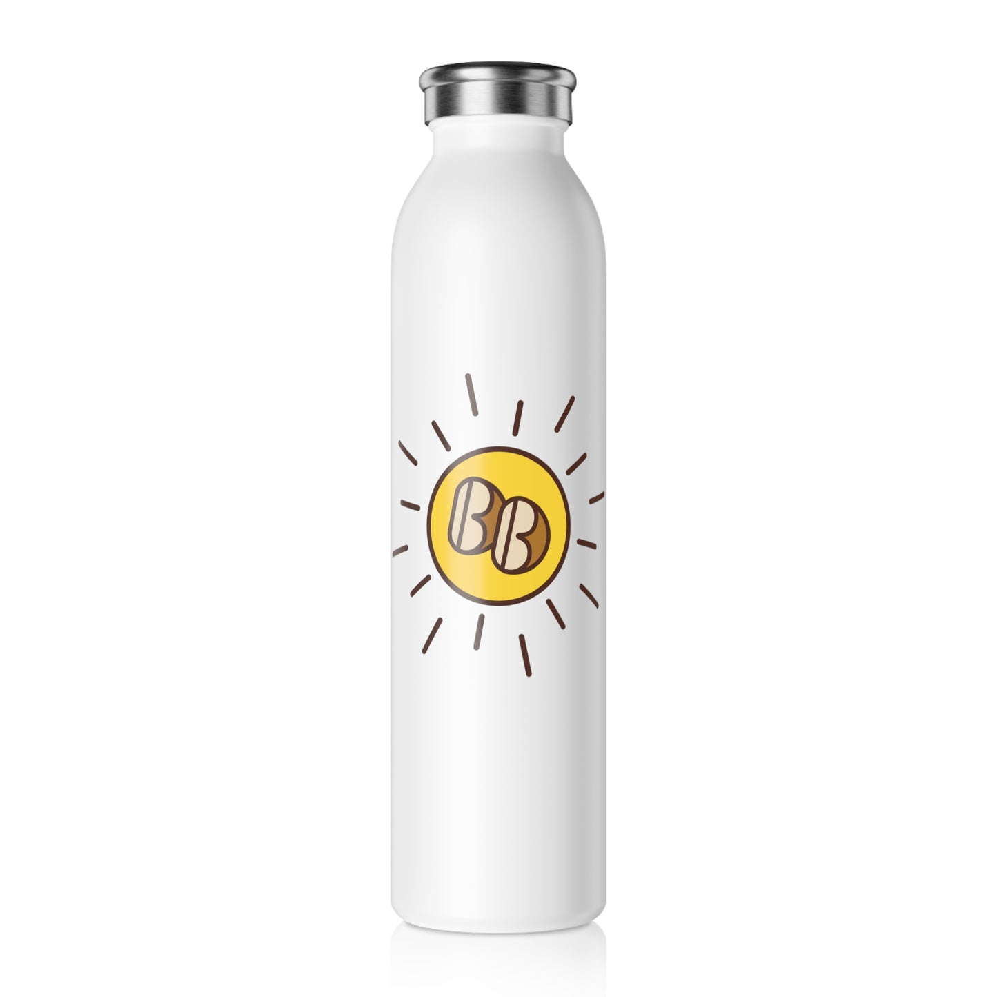 Sunny Vibes Slim Water Bottle – Eco-Friendly, Perfect for Fitness, Travel, Gifts, and Everyday Hydration