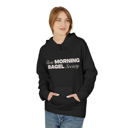 Cozy Morning Bagel Hoodie, Softstyle Unisex Fleece Sweatshirt, Perfect for Brunch Lovers, Gift for Foodies, Casual Wear for Relaxing