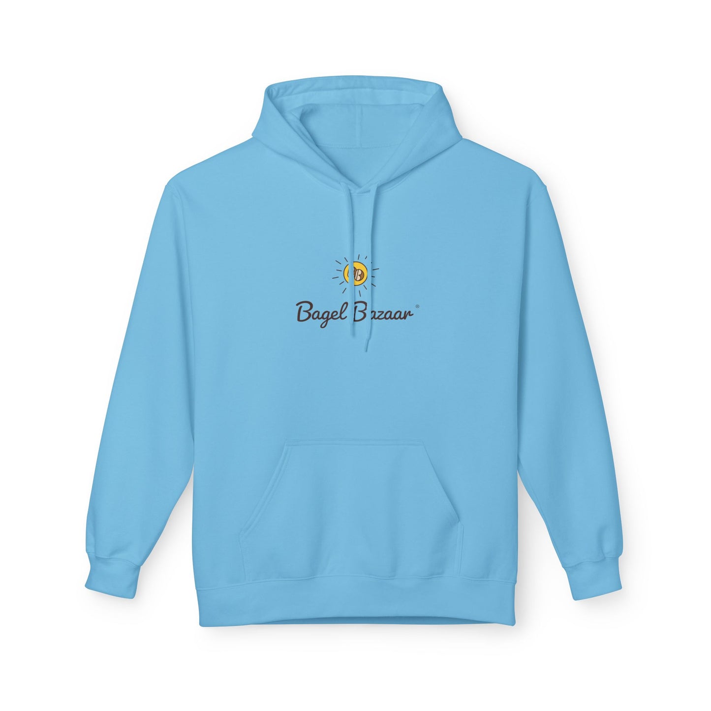 Bagel Bazaar Fleece Hoodie - Cozy Apparel, Perfect for Food Lovers, Birthdays, Casual Outings, Holiday Gifts, Comfortable Layering