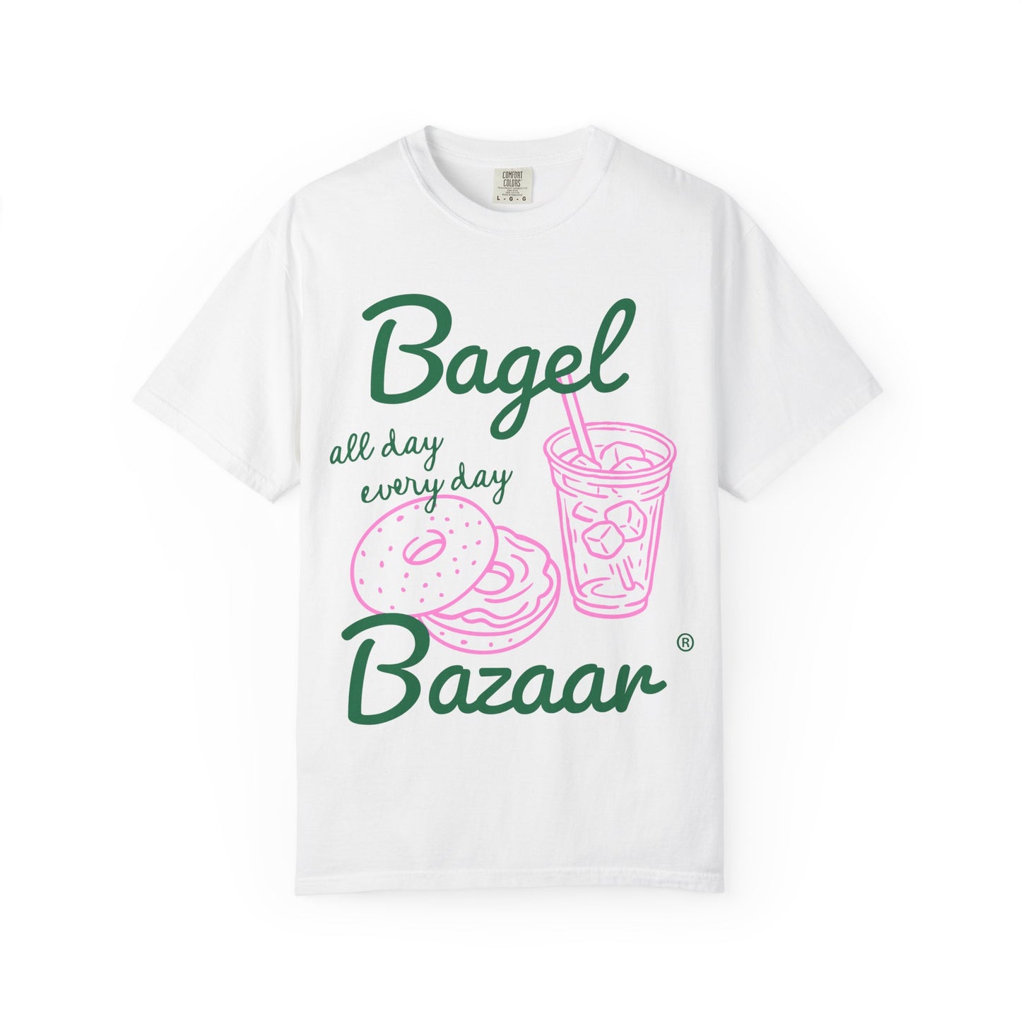 Breakfast Hand Drawn Style Unisex Garment-Dyed T-shirt