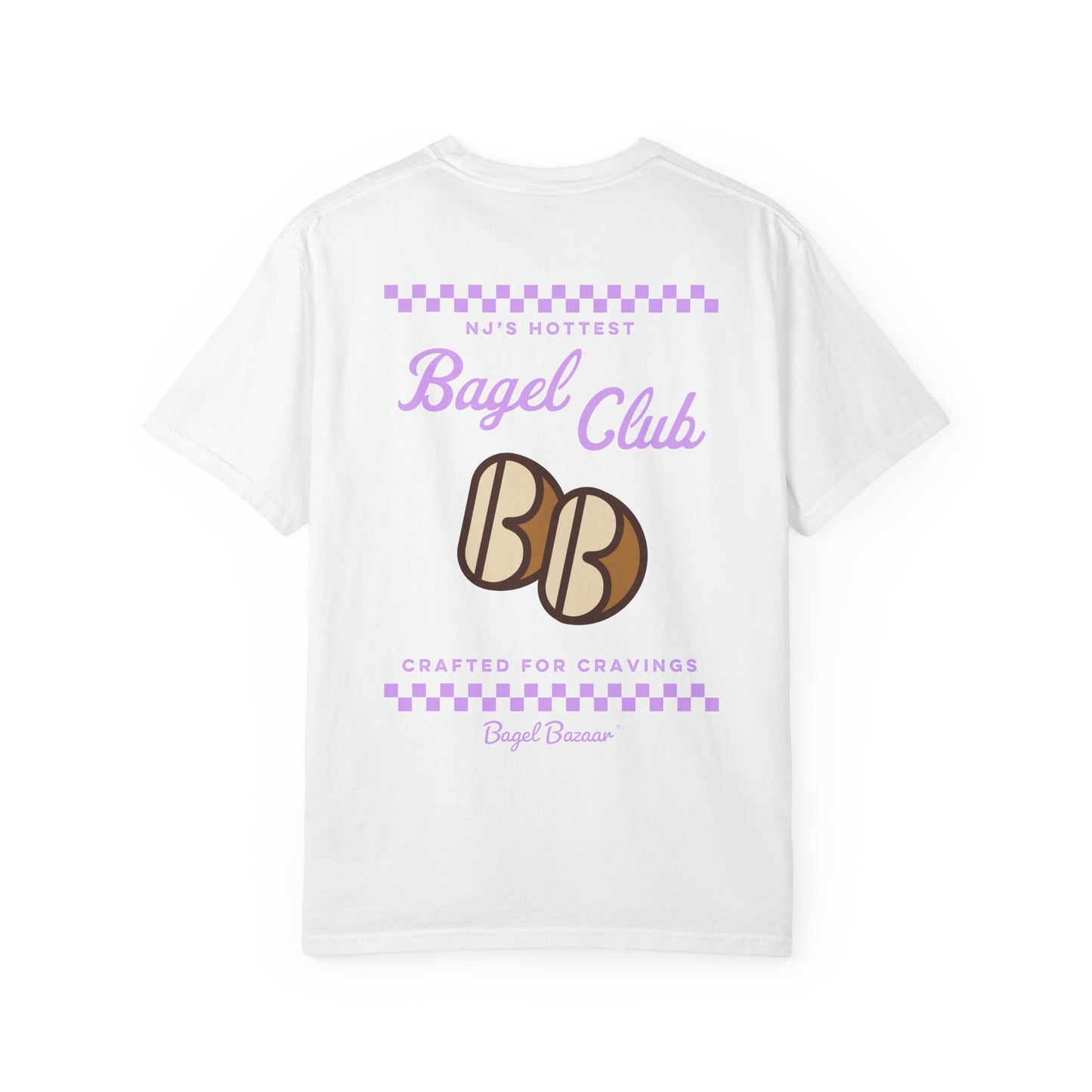 Retro Classic Bagel Club Vintage Unisex Garment-Dyed T-shirt