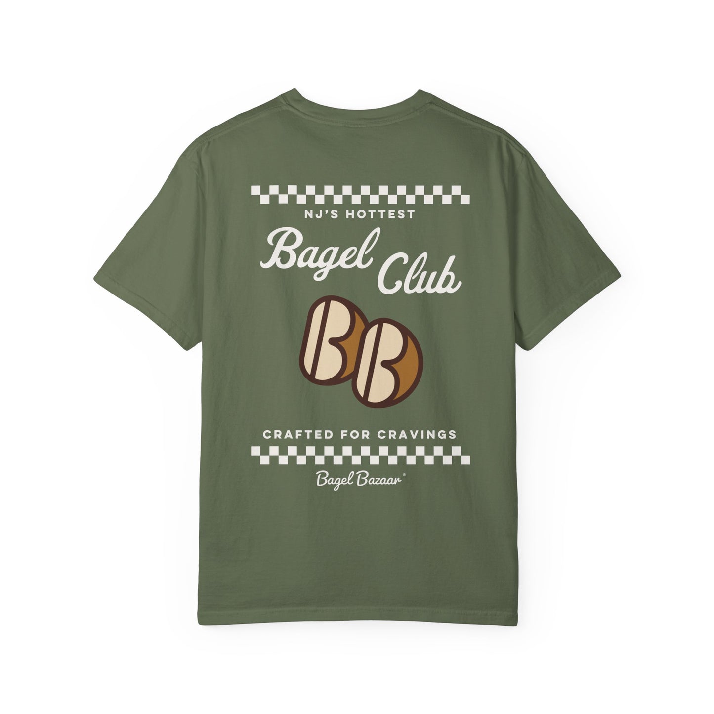 Retro Classic Bagel Club Vintage Unisex Garment-Dyed T-shirt