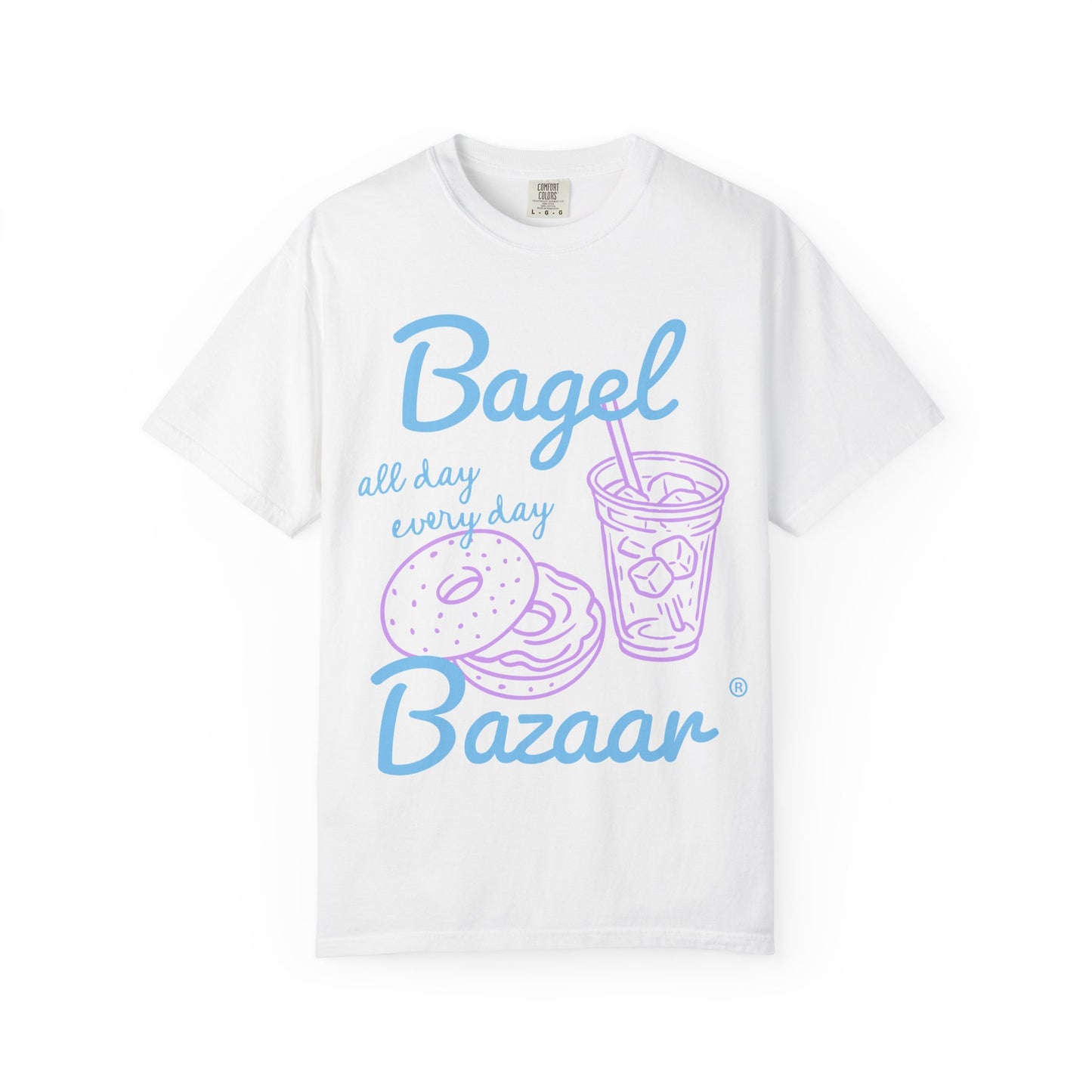 Breakfast Hand Drawn Style Unisex Garment-Dyed T-shirt