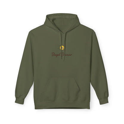 Bagel Bazaar Fleece Hoodie - Cozy Apparel, Perfect for Food Lovers, Birthdays, Casual Outings, Holiday Gifts, Comfortable Layering