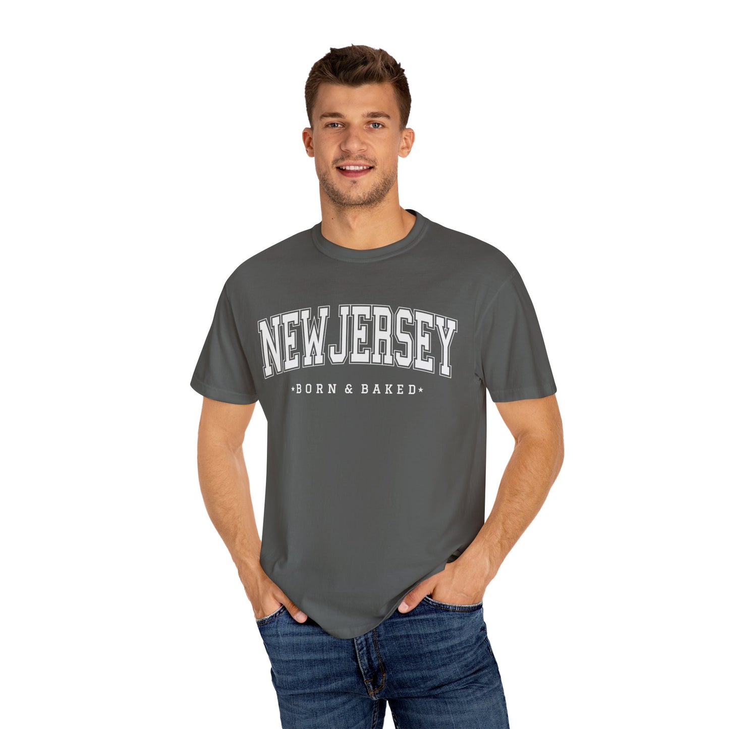 New Jersey Classic Collegiate Unisex Garment-Dyed T-shirt