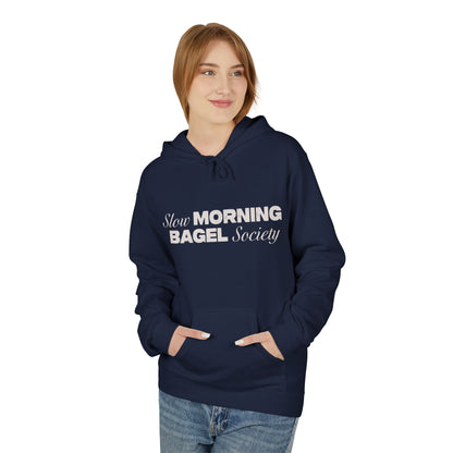 Cozy Morning Bagel Hoodie, Softstyle Unisex Fleece Sweatshirt, Perfect for Brunch Lovers, Gift for Foodies, Casual Wear for Relaxing