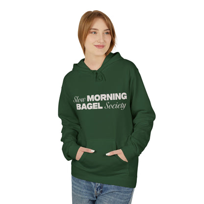 Cozy Morning Bagel Hoodie, Softstyle Unisex Fleece Sweatshirt, Perfect for Brunch Lovers, Gift for Foodies, Casual Wear for Relaxing