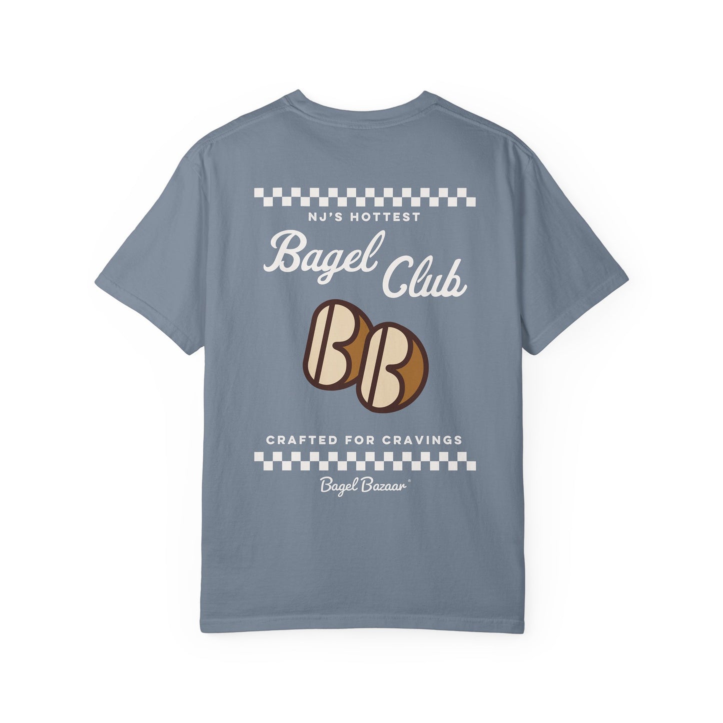 Retro Classic Bagel Club Vintage Unisex Garment-Dyed T-shirt