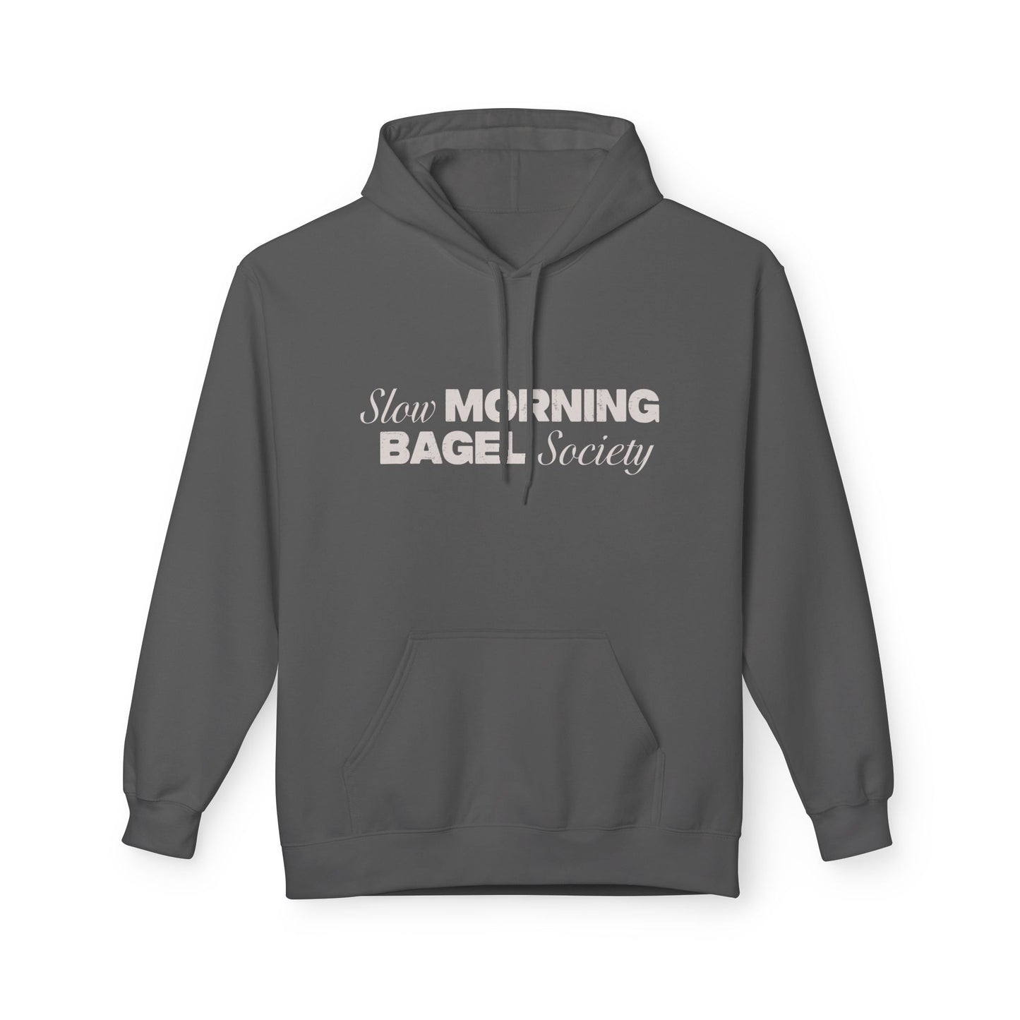 Cozy Morning Bagel Hoodie, Softstyle Unisex Fleece Sweatshirt, Perfect for Brunch Lovers, Gift for Foodies, Casual Wear for Relaxing