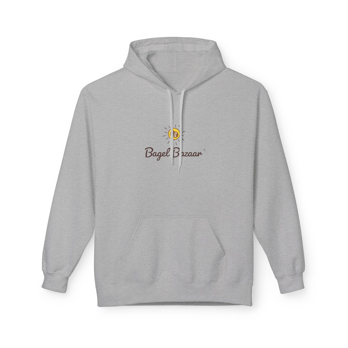 Bagel Bazaar Fleece Hoodie - Cozy Apparel, Perfect for Food Lovers, Birthdays, Casual Outings, Holiday Gifts, Comfortable Layering