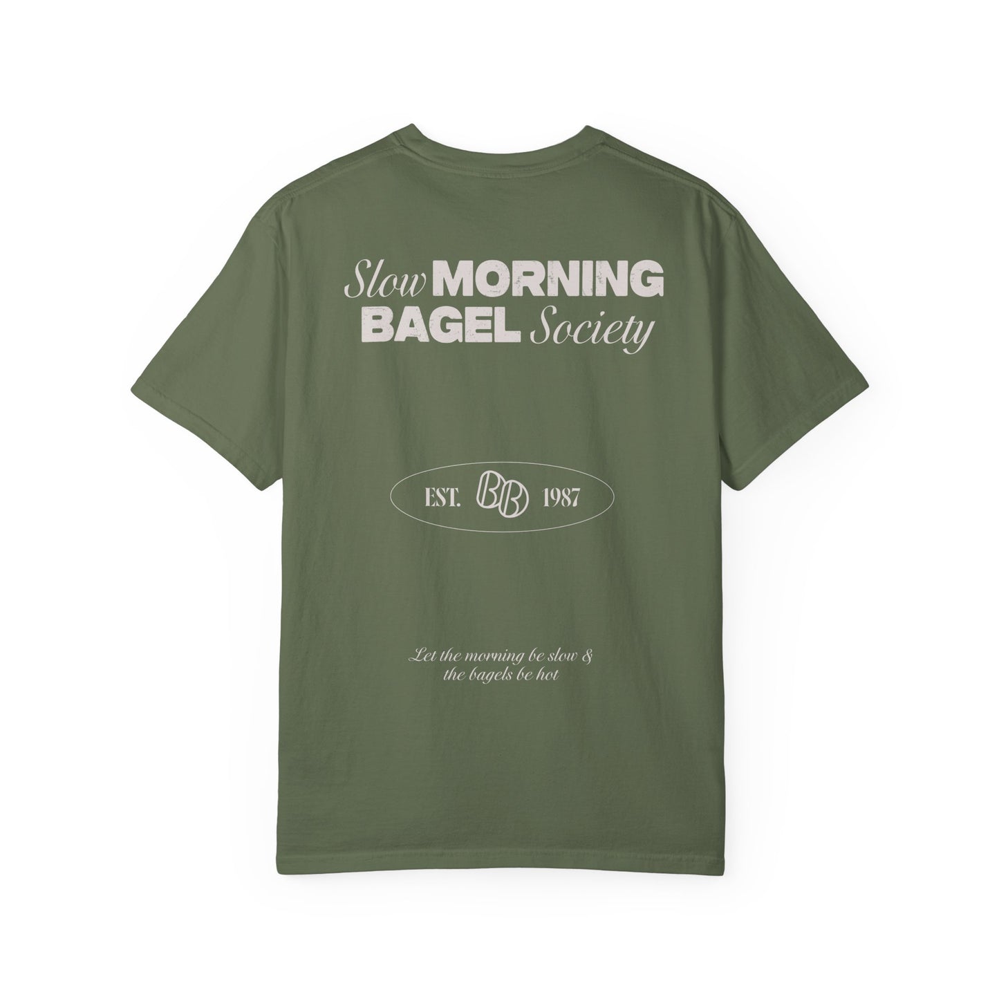 Slow Morning Bagel Society Unisex Garment-Dyed T-shirt
