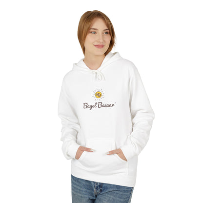 Bagel Bazaar Fleece Hoodie - Cozy Apparel, Perfect for Food Lovers, Birthdays, Casual Outings, Holiday Gifts, Comfortable Layering