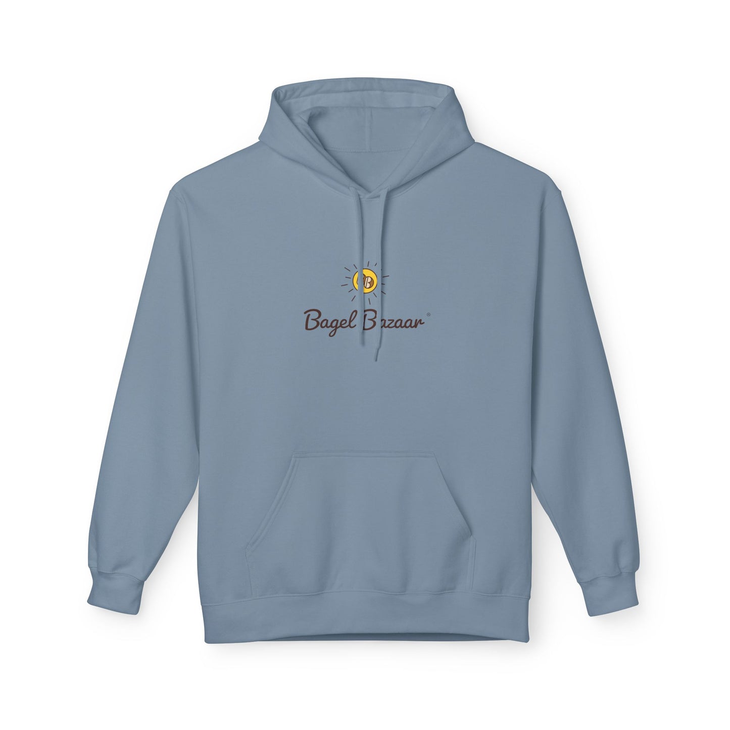 Bagel Bazaar Fleece Hoodie - Cozy Apparel, Perfect for Food Lovers, Birthdays, Casual Outings, Holiday Gifts, Comfortable Layering