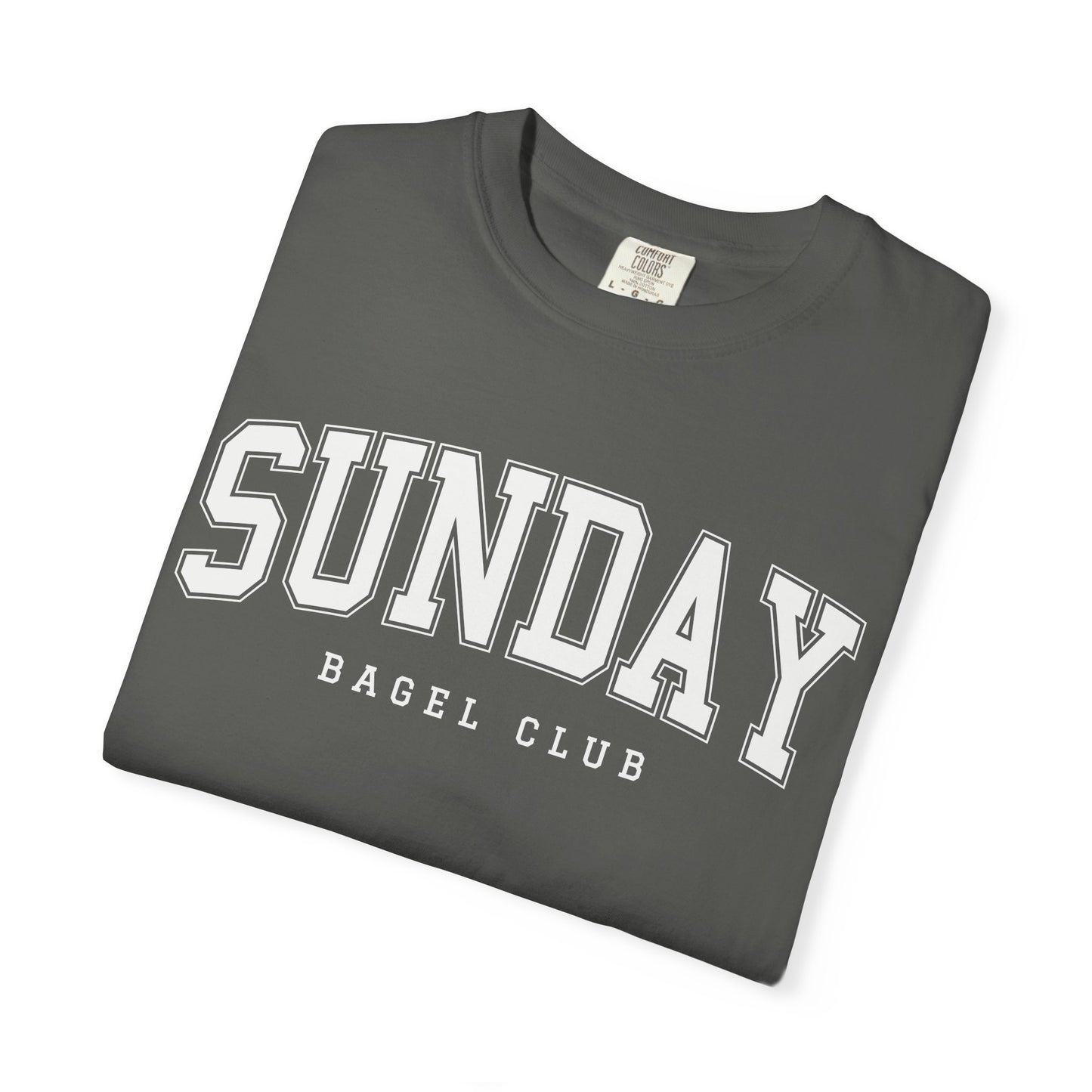 Sunday Bagel Club Collegiate Unisex Garment-Dyed T-shirt