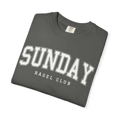 Sunday Bagel Club Collegiate Unisex Garment-Dyed T-shirt