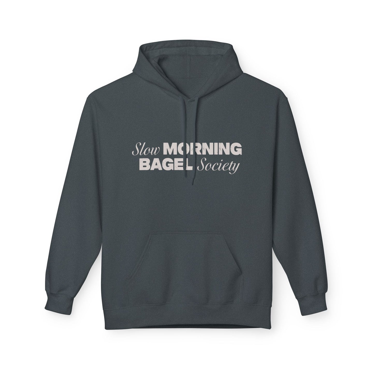 Cozy Morning Bagel Hoodie, Softstyle Unisex Fleece Sweatshirt, Perfect for Brunch Lovers, Gift for Foodies, Casual Wear for Relaxing