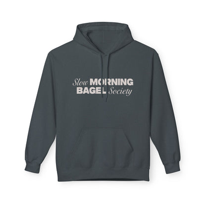 Cozy Morning Bagel Hoodie, Softstyle Unisex Fleece Sweatshirt, Perfect for Brunch Lovers, Gift for Foodies, Casual Wear for Relaxing