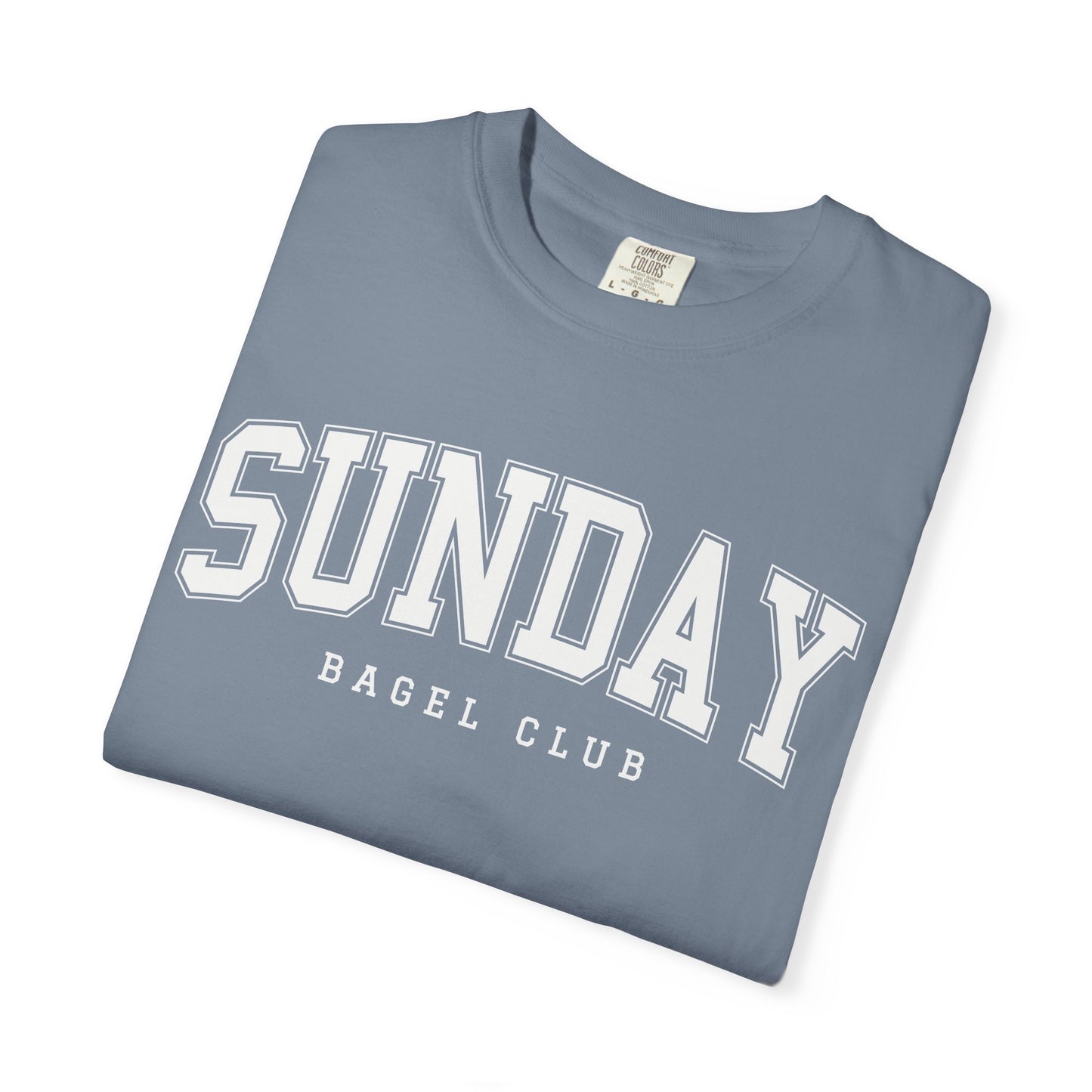 Sunday Bagel Club Collegiate Unisex Garment-Dyed T-shirt