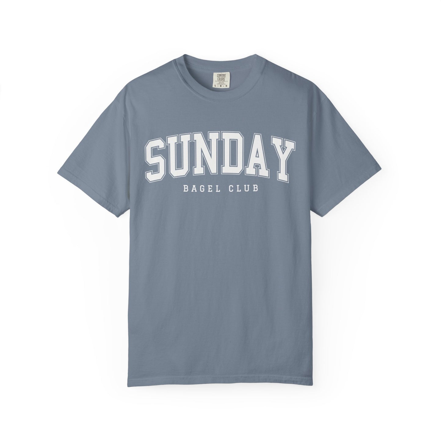 Sunday Bagel Club Collegiate Unisex Garment-Dyed T-shirt
