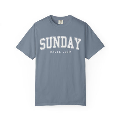 Sunday Bagel Club Collegiate Unisex Garment-Dyed T-shirt