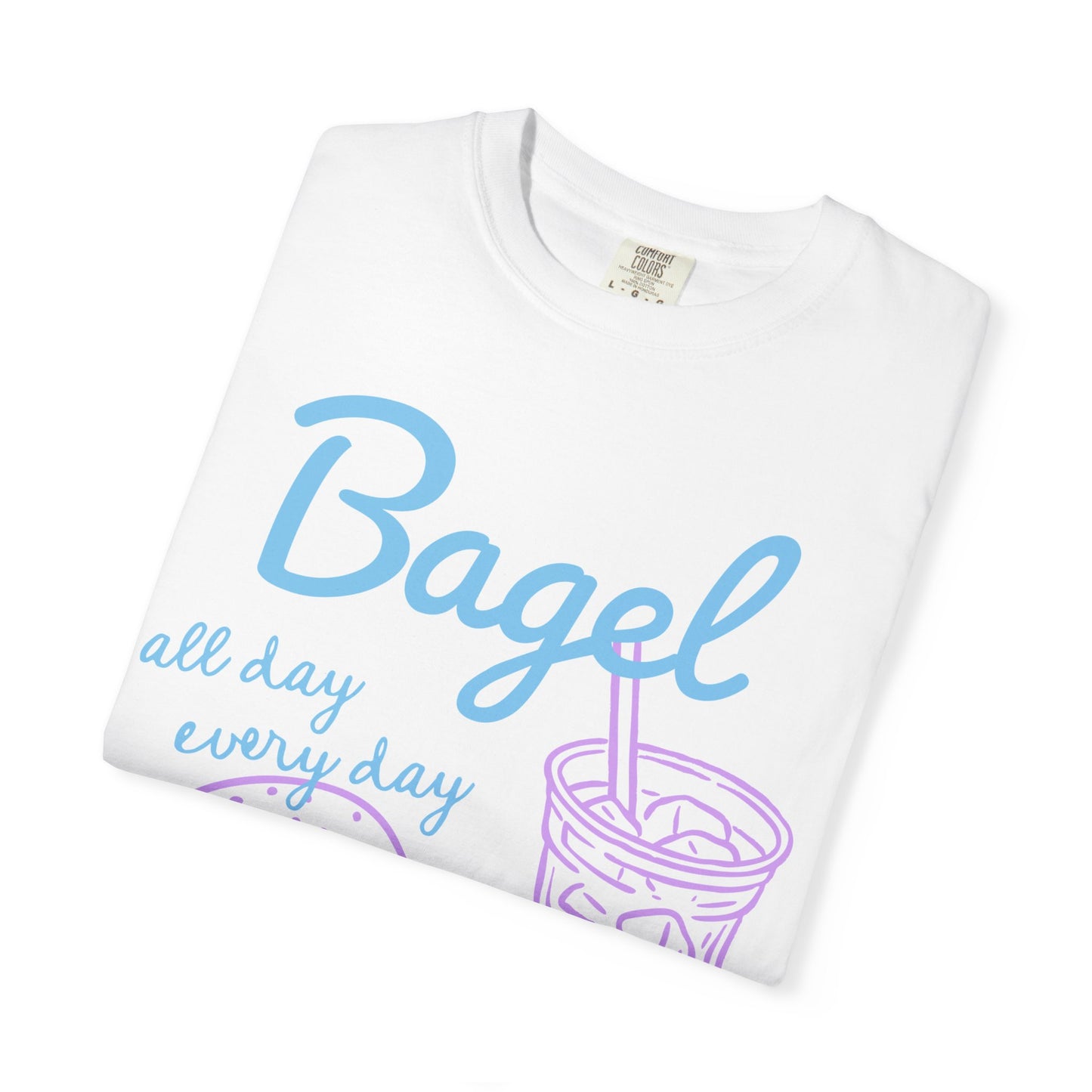Breakfast Hand Drawn Style Unisex Garment-Dyed T-shirt