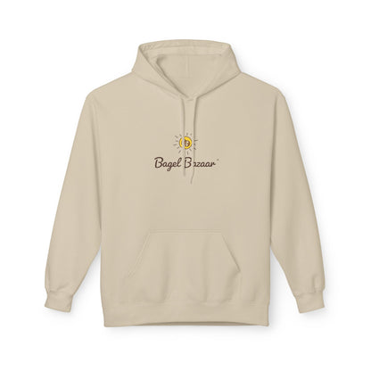 Bagel Bazaar Fleece Hoodie - Cozy Apparel, Perfect for Food Lovers, Birthdays, Casual Outings, Holiday Gifts, Comfortable Layering