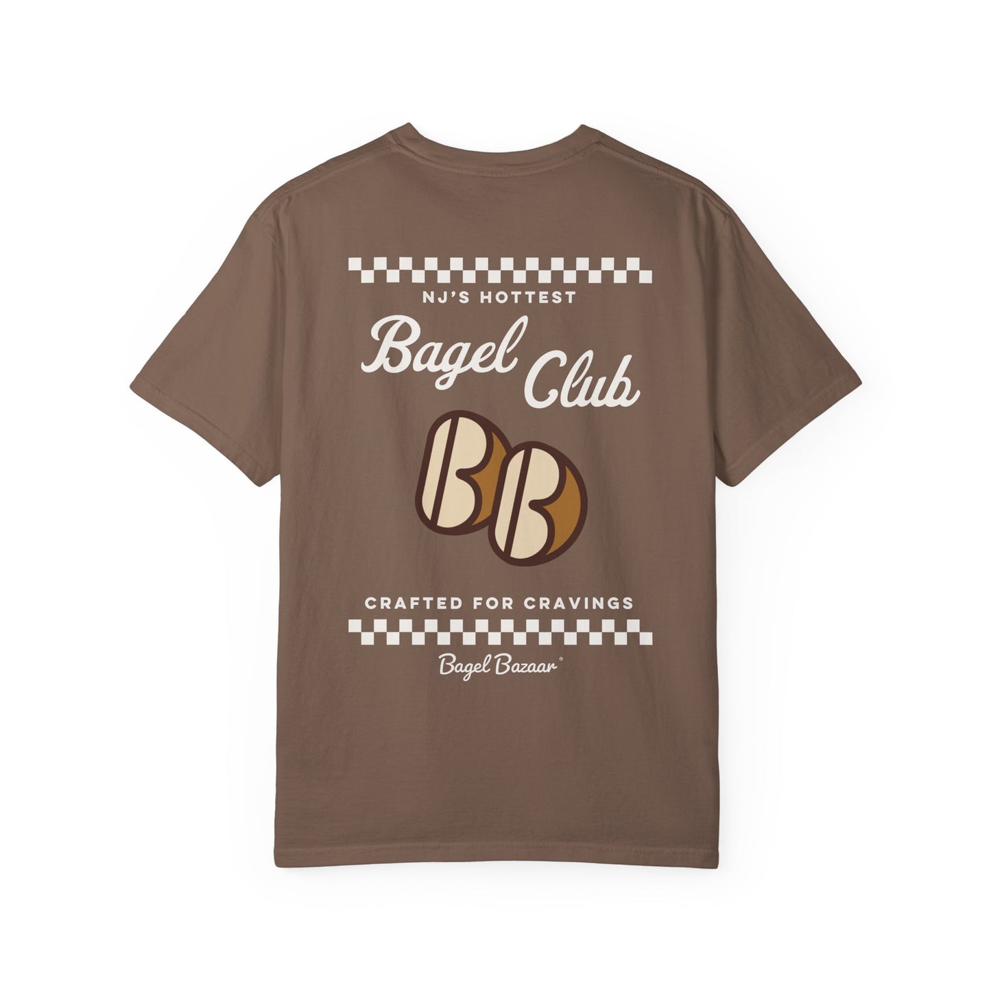 Retro Classic Bagel Club Vintage Unisex Garment-Dyed T-shirt