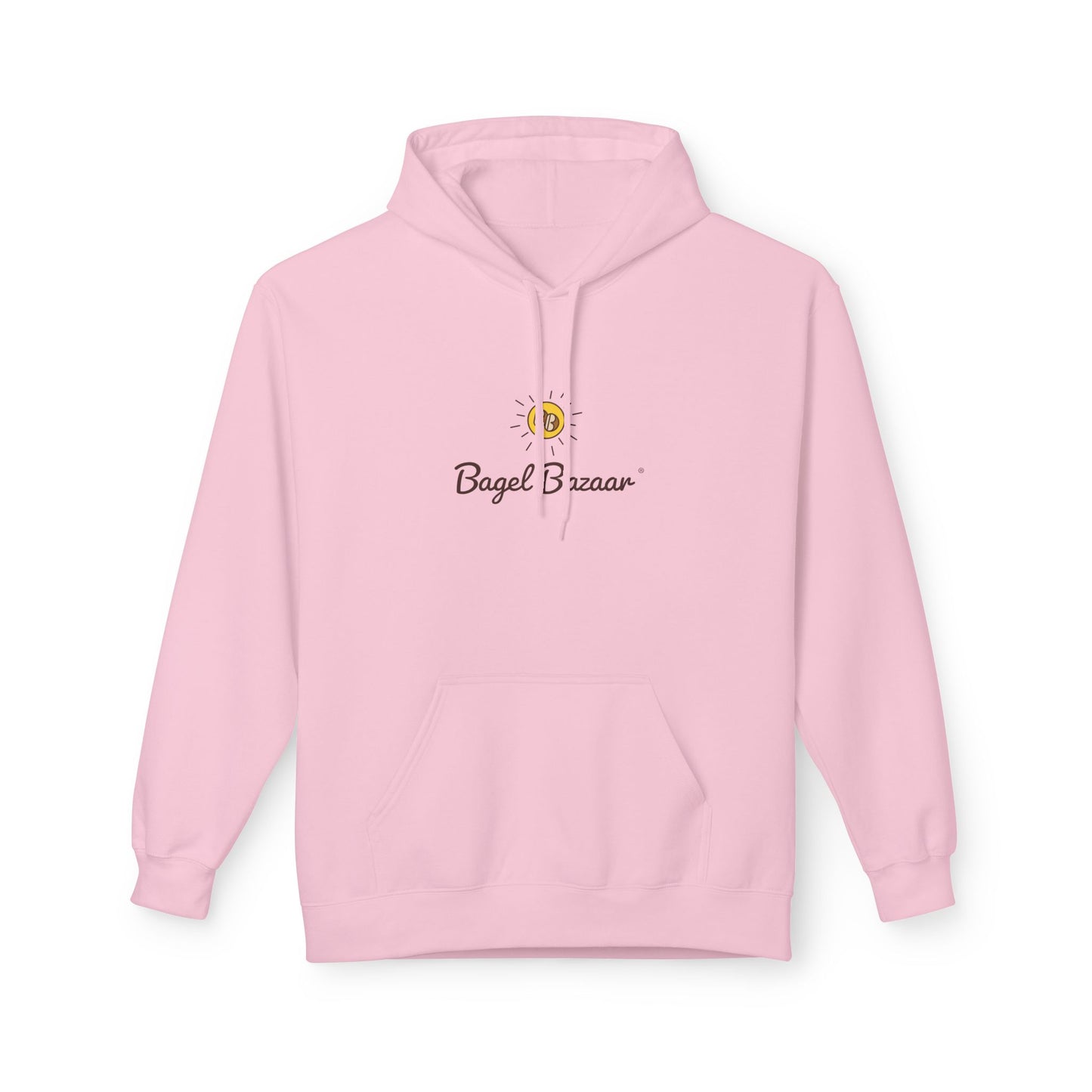Bagel Bazaar Fleece Hoodie - Cozy Apparel, Perfect for Food Lovers, Birthdays, Casual Outings, Holiday Gifts, Comfortable Layering