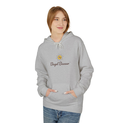 Bagel Bazaar Fleece Hoodie - Cozy Apparel, Perfect for Food Lovers, Birthdays, Casual Outings, Holiday Gifts, Comfortable Layering
