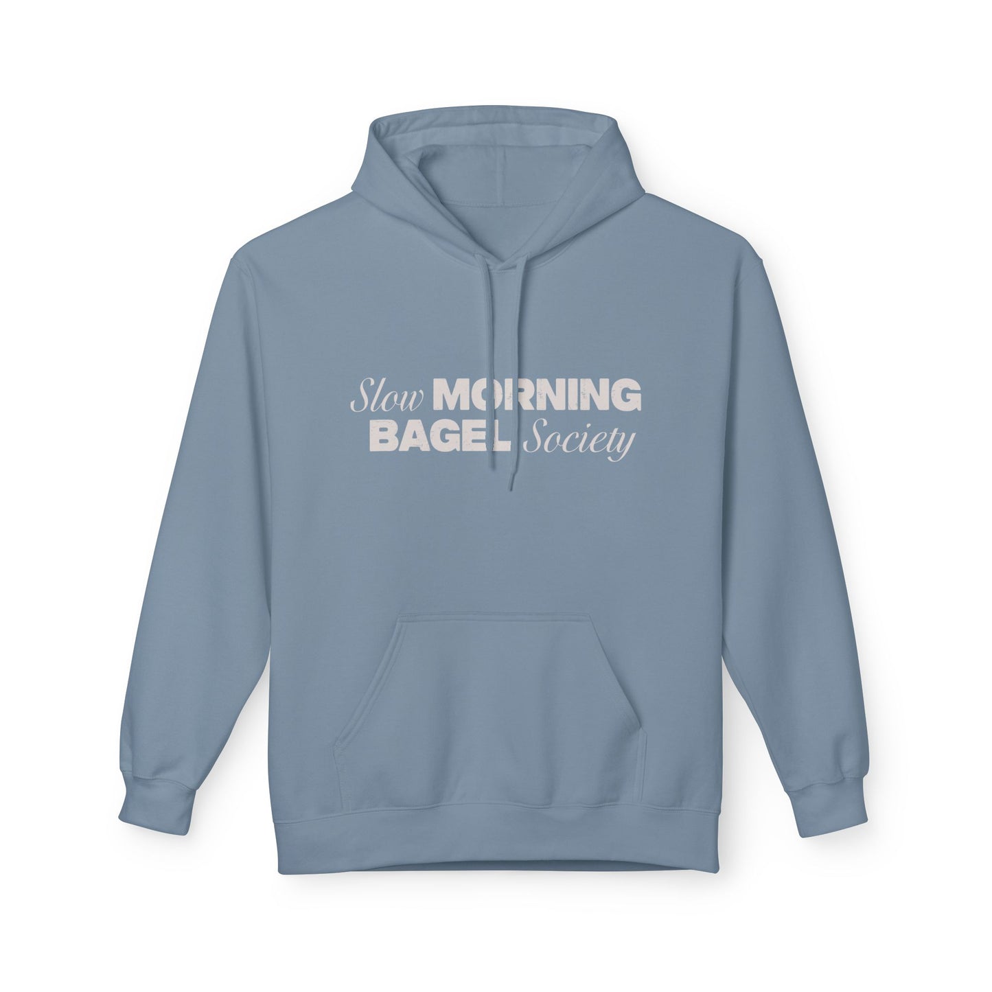 Cozy Morning Bagel Hoodie, Softstyle Unisex Fleece Sweatshirt, Perfect for Brunch Lovers, Gift for Foodies, Casual Wear for Relaxing