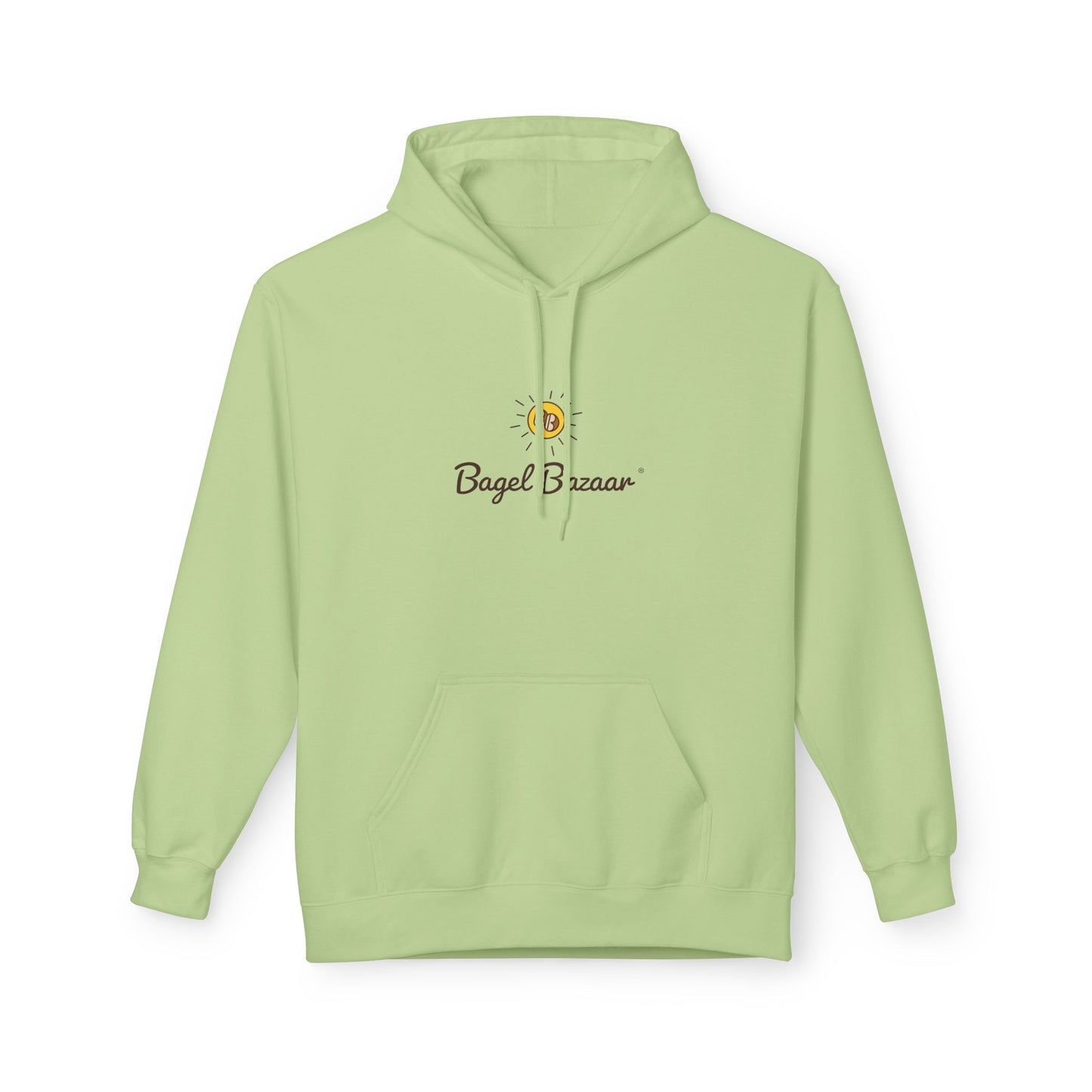 Bagel Bazaar Fleece Hoodie - Cozy Apparel, Perfect for Food Lovers, Birthdays, Casual Outings, Holiday Gifts, Comfortable Layering