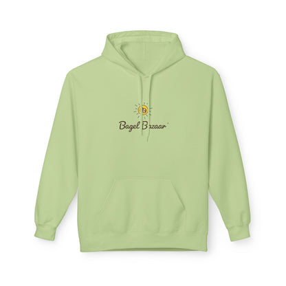 Bagel Bazaar Fleece Hoodie - Cozy Apparel, Perfect for Food Lovers, Birthdays, Casual Outings, Holiday Gifts, Comfortable Layering