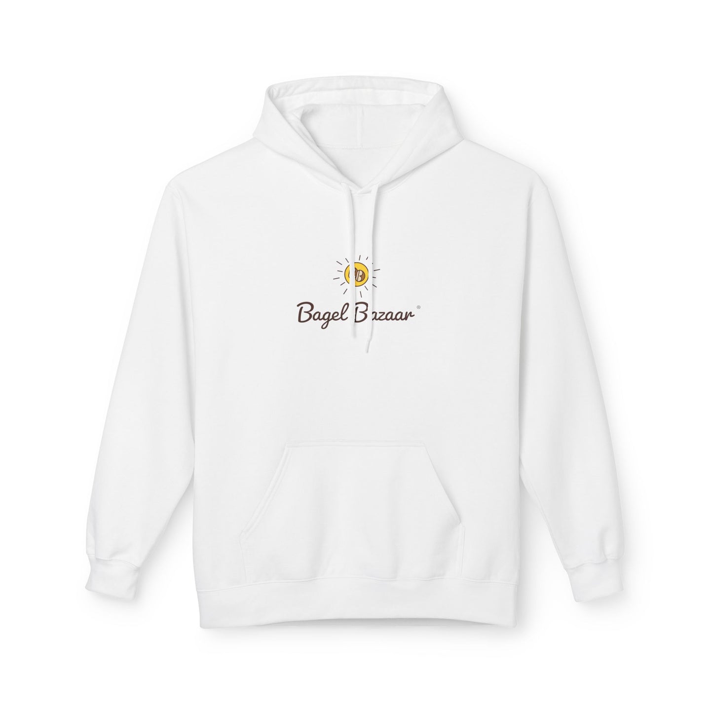 Bagel Bazaar Fleece Hoodie - Cozy Apparel, Perfect for Food Lovers, Birthdays, Casual Outings, Holiday Gifts, Comfortable Layering
