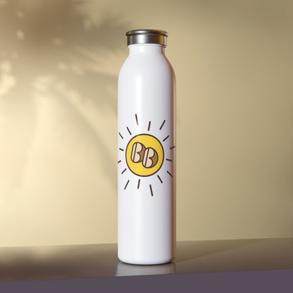 Sunny Vibes Slim Water Bottle – Eco-Friendly, Perfect for Fitness, Travel, Gifts, and Everyday Hydration
