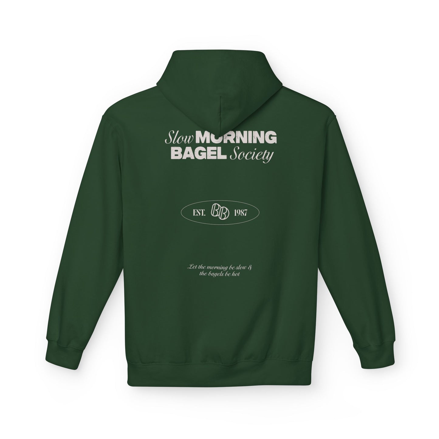 Cozy Morning Bagel Hoodie, Softstyle Unisex Fleece Sweatshirt, Perfect for Brunch Lovers, Gift for Foodies, Casual Wear for Relaxing