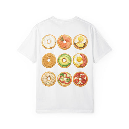 Bagel Variety Toppings Unisex Garment-Dyed T-shirt