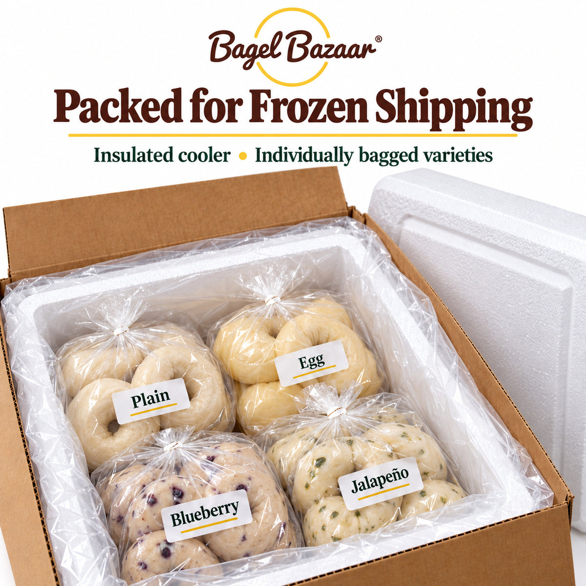 Wholesale Bagel Box Frozen Raw Samples