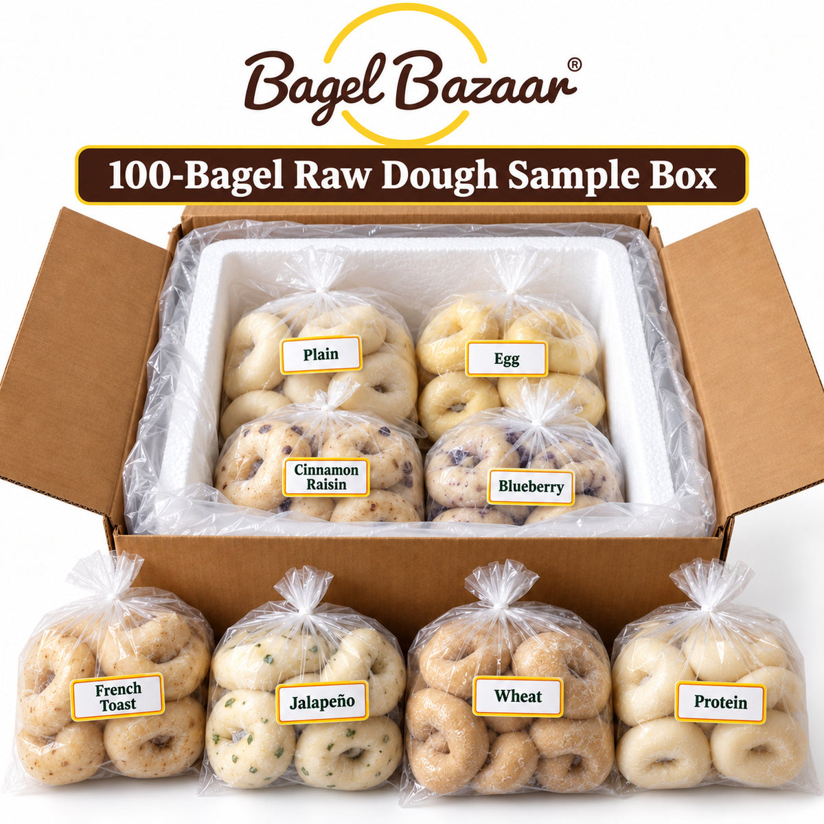 Wholesale Bagel Box Frozen Raw Samples